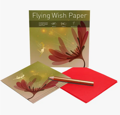 Fairy Garden Flying Wish Paper - Write it, Light it, Watch It Fly!