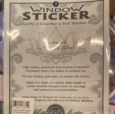 Kuan Yin Window Sticker 2 Sided- 4" x 5"