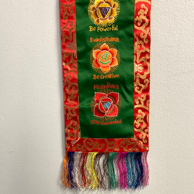 Chakra Embroidered Banner  43"L