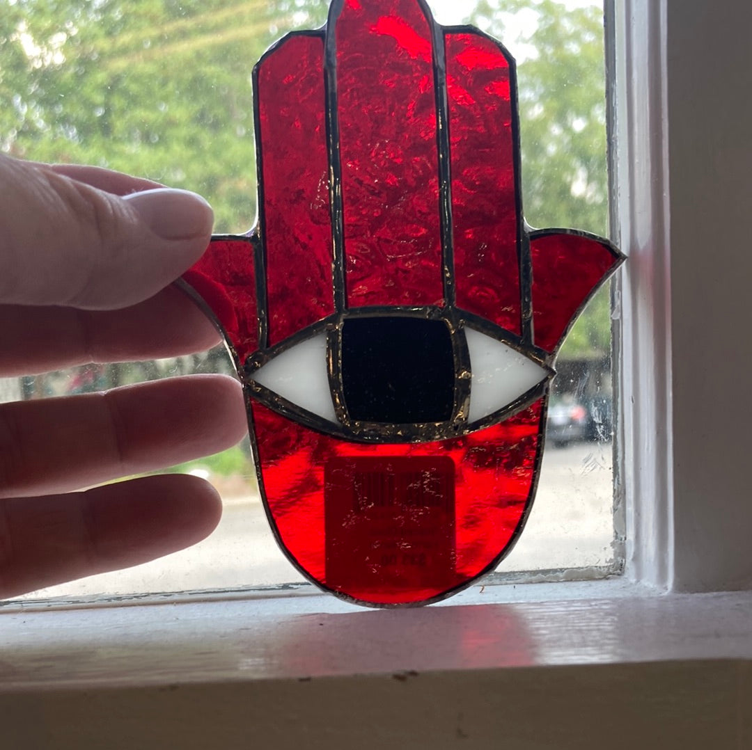 Hamsa w/Eye  Stained Glass