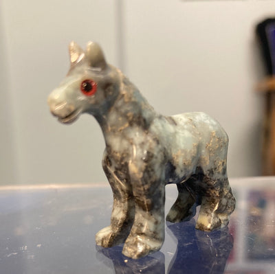 1.35" Horse Carved Jasper Spirit Animal