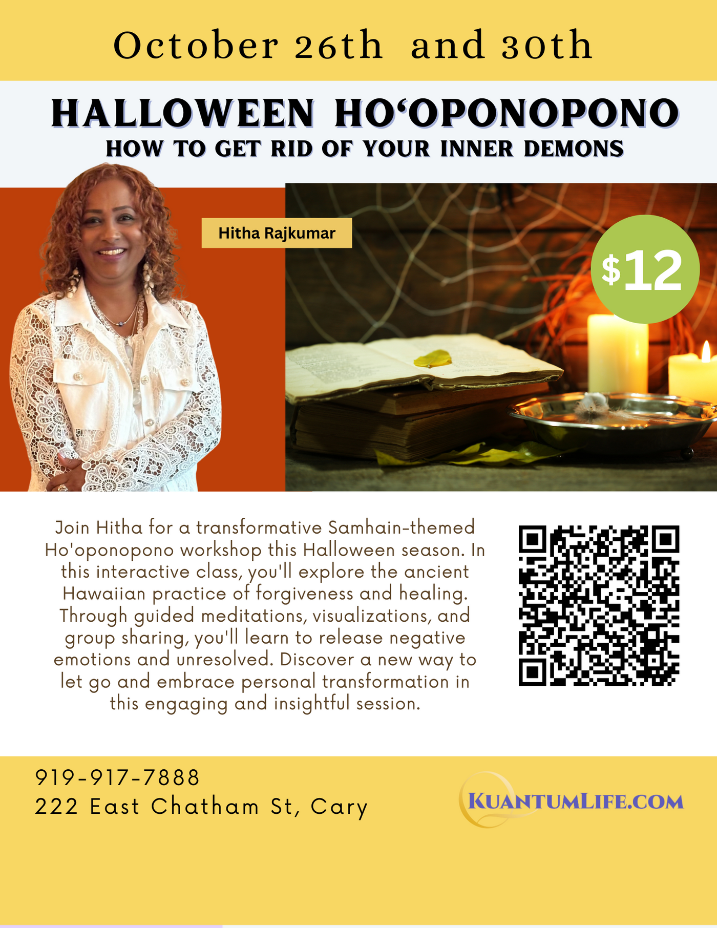 EVENT: Hitha-Halloween Ho'Oponopono: How to Get Rid of Your Inner Demons