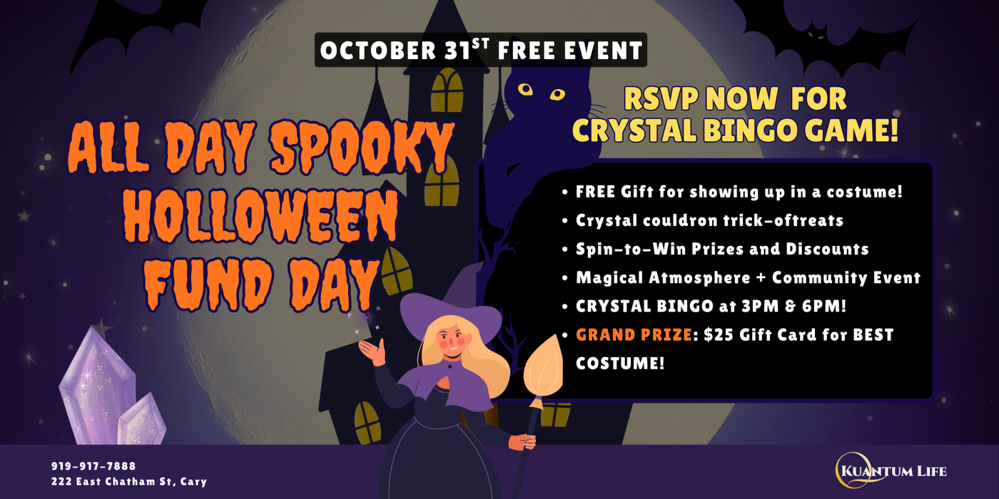 EVENT: 10/31 Crystal Bingo at All Day Spooky Halloween Fun Day!