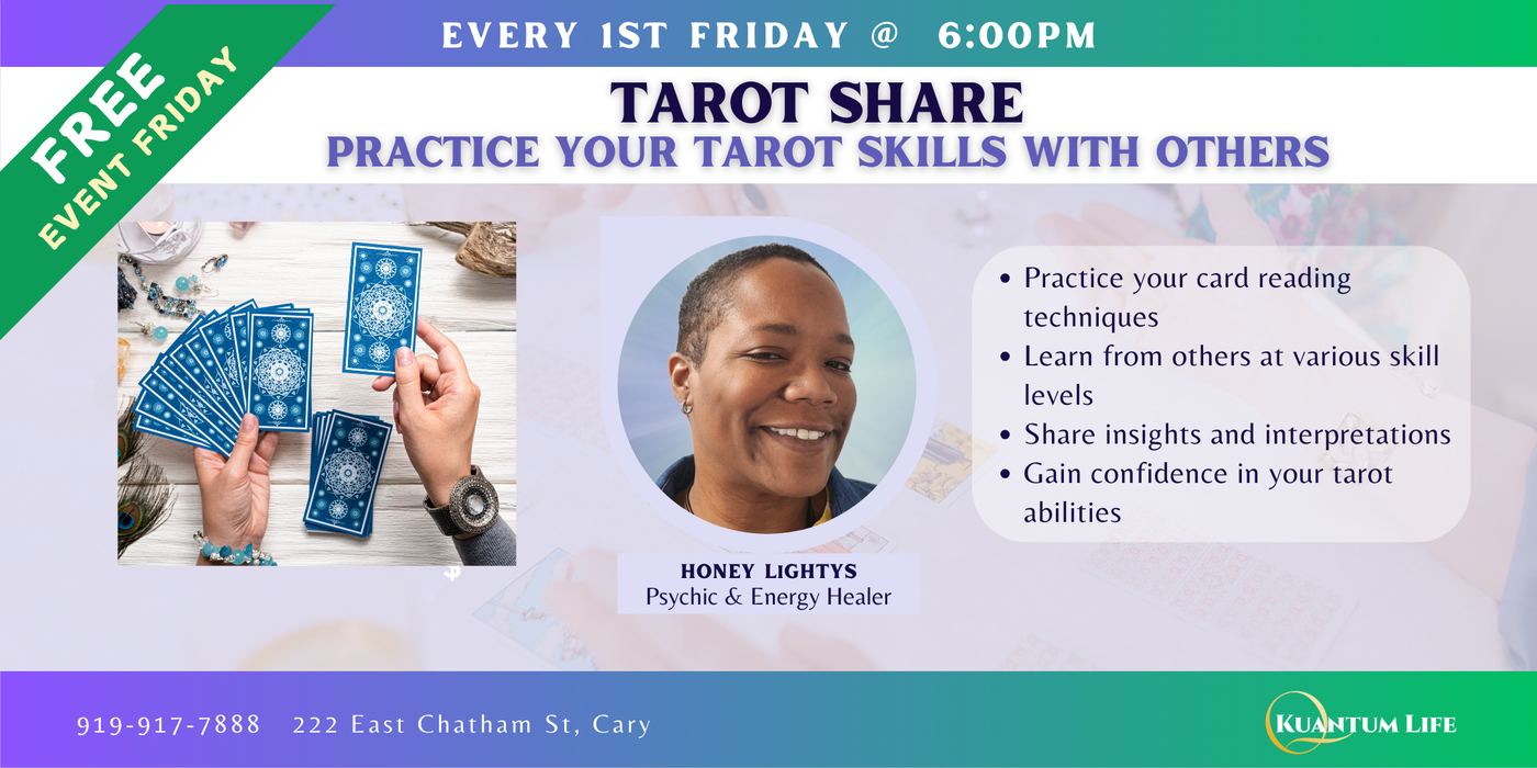 EVENT: 06/06 Tarot Share - Free Event to Practice Your Tarot Skills with Others