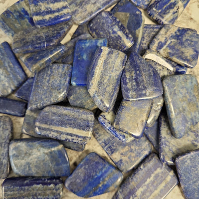 Lapis Lazuli Flat Pieces Tumbled