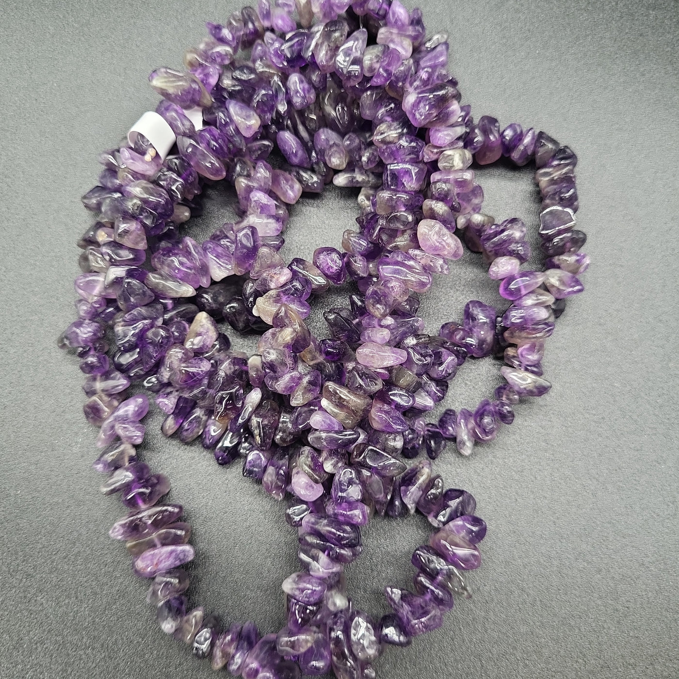 Amethyst Chip Necklace 36"