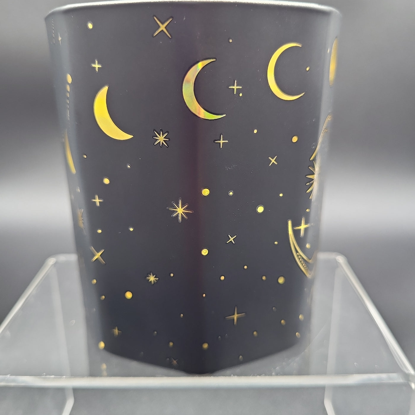 Moon Phase Crystals in Candle