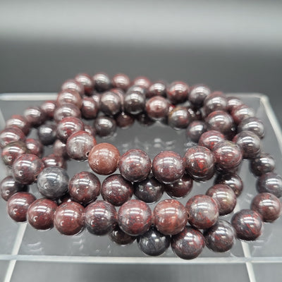 Bloodstone 8mm Beaded Bracelet