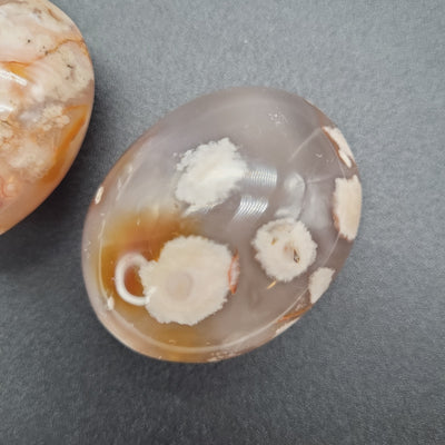 Cherry Blossom Agate Palm Stone