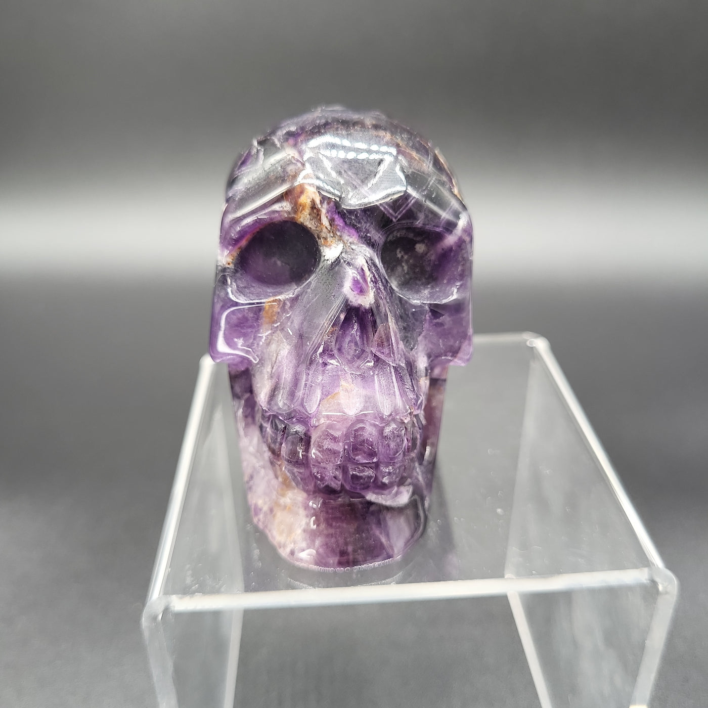 Chevron Amethyst Skull 2.75"