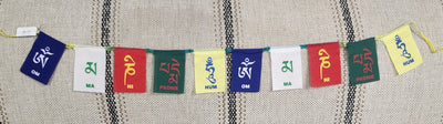 Chakra Prayer Banner Flags  (each of the 7 flags are 3.75x2.75 ea)