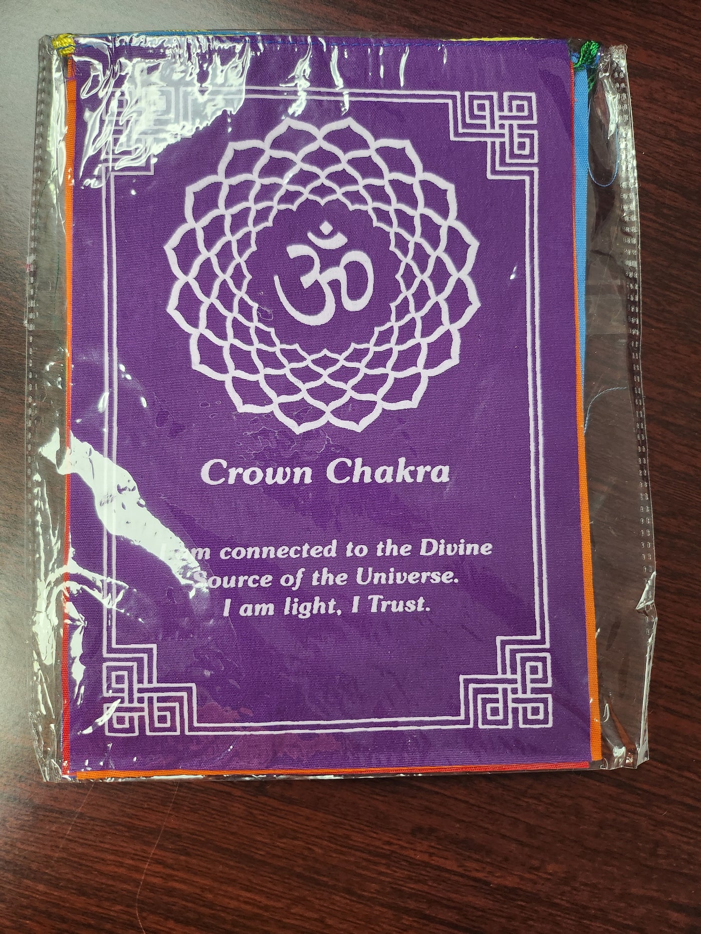 Chakra Prayer Banner Flags  (each of the 7 flags are 7x5 ea)