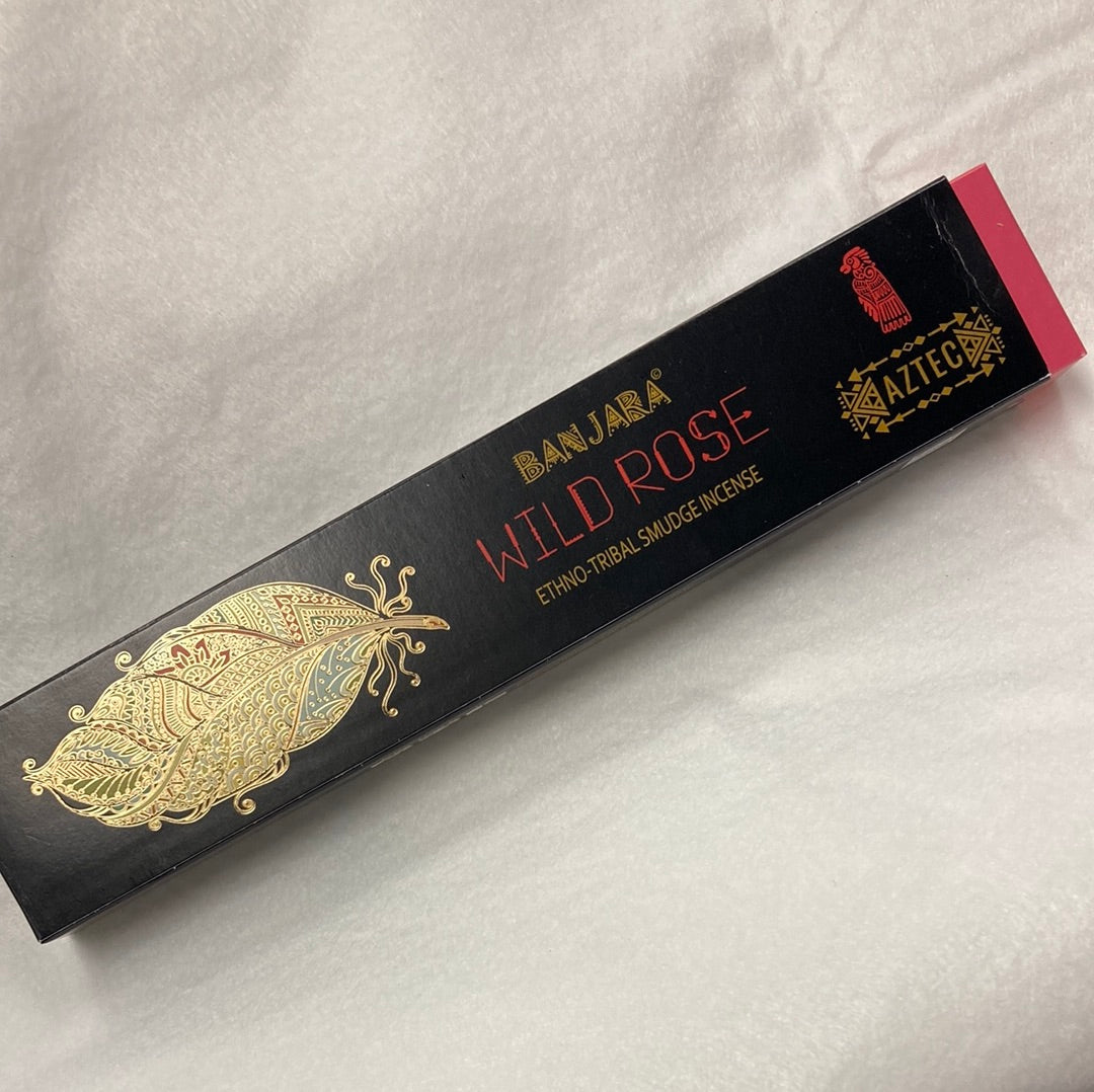 Wild Rose Tribal Smudge Incense 100% Natural 10 per Package-Banjara