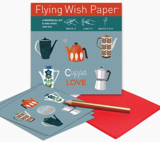 Cuppa Love Flying Wish Papers - Write it, Light it, Watch It Fly!