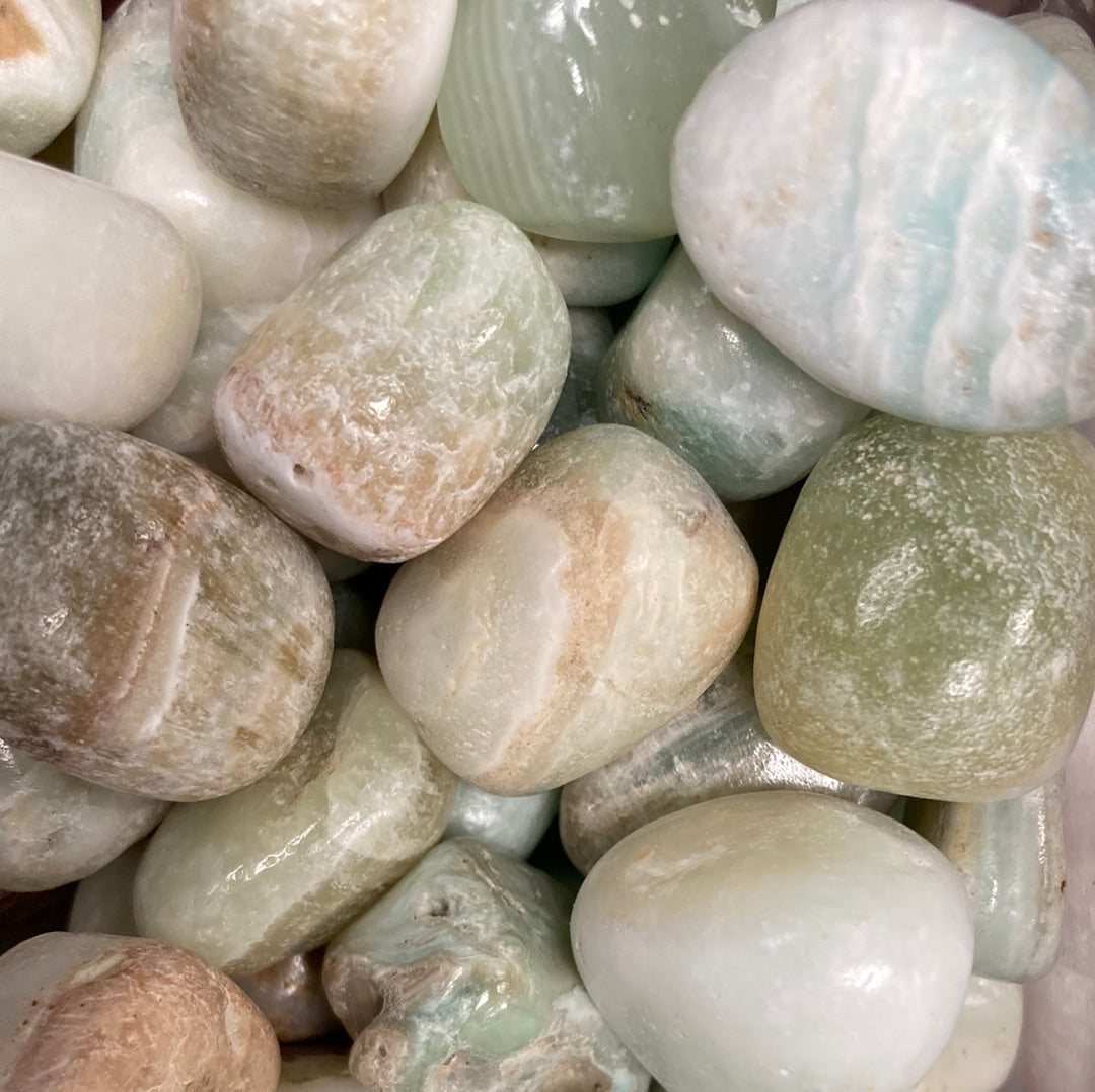 Pistachio Calcite - Tumbled