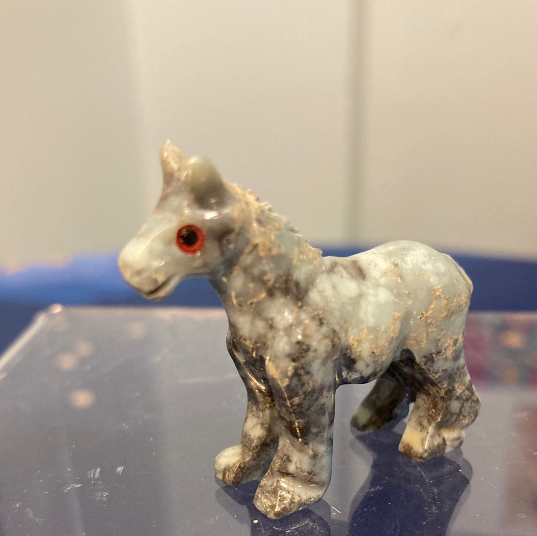 1.35" Horse Carved Jasper Spirit Animal