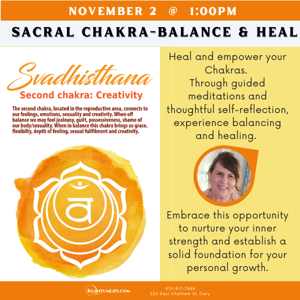 EVENT: Monthly Chakra Series -Join Any Time – Discover and Balance Your 13 Chakras