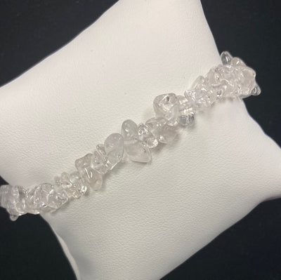 Clear Quartz Natural Chip Bracelet