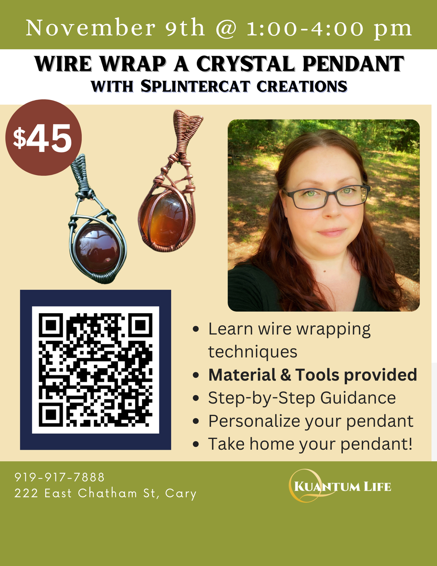 EVENT: Wire Wrap a Crystal for Yourself w/ Pam/SplinterCat