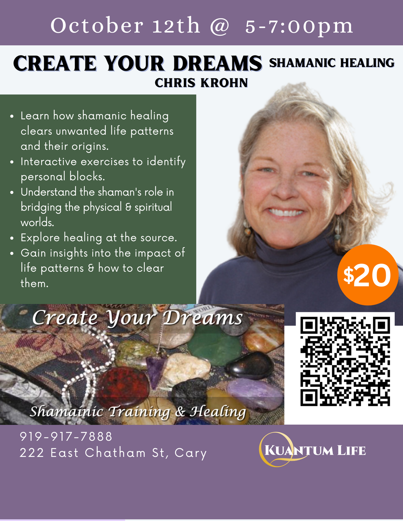 EVENT: Create Your Dreams Shamanic Training w/ Chris Krohn