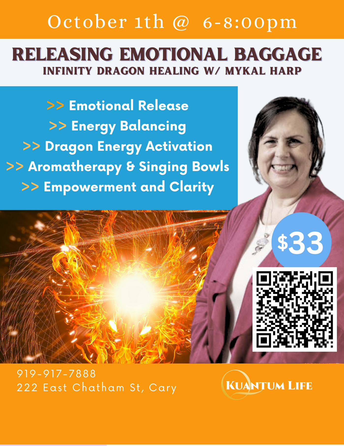 EVENT: Releasing Your Emotional Baggage with the Infinity Dragons w/ Mykal Harp