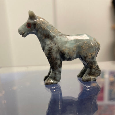 1.35" Horse Carved Jasper Spirit Animal