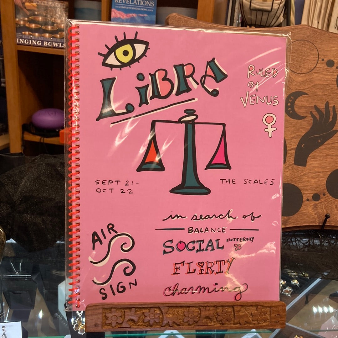 Libra Zodiac Spiral Journal