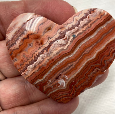 Crazy Lace Agate Heart