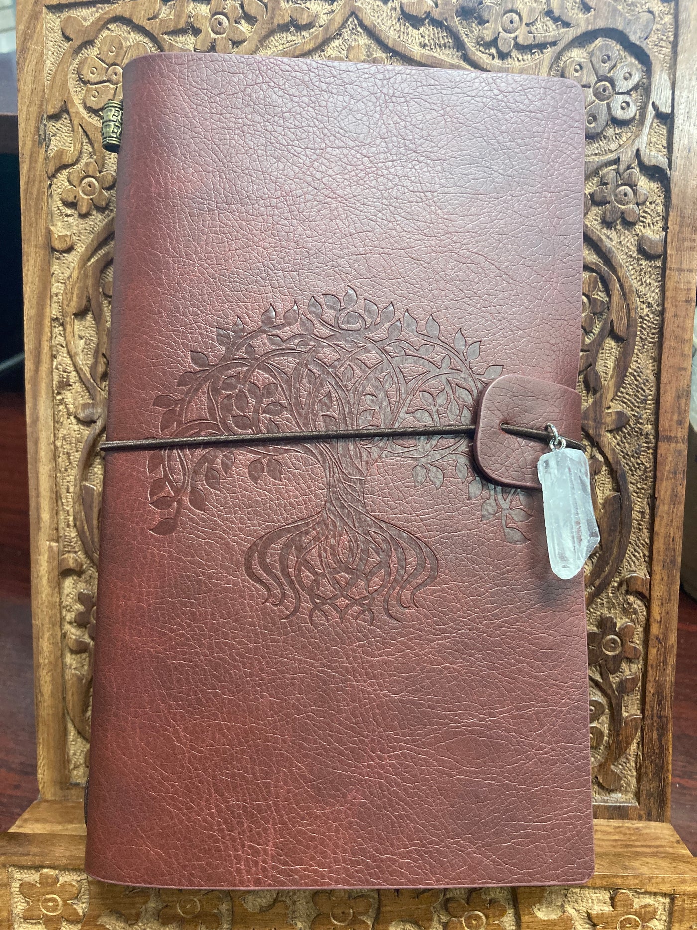 Tree Of Life Journal w/Crystal Leather