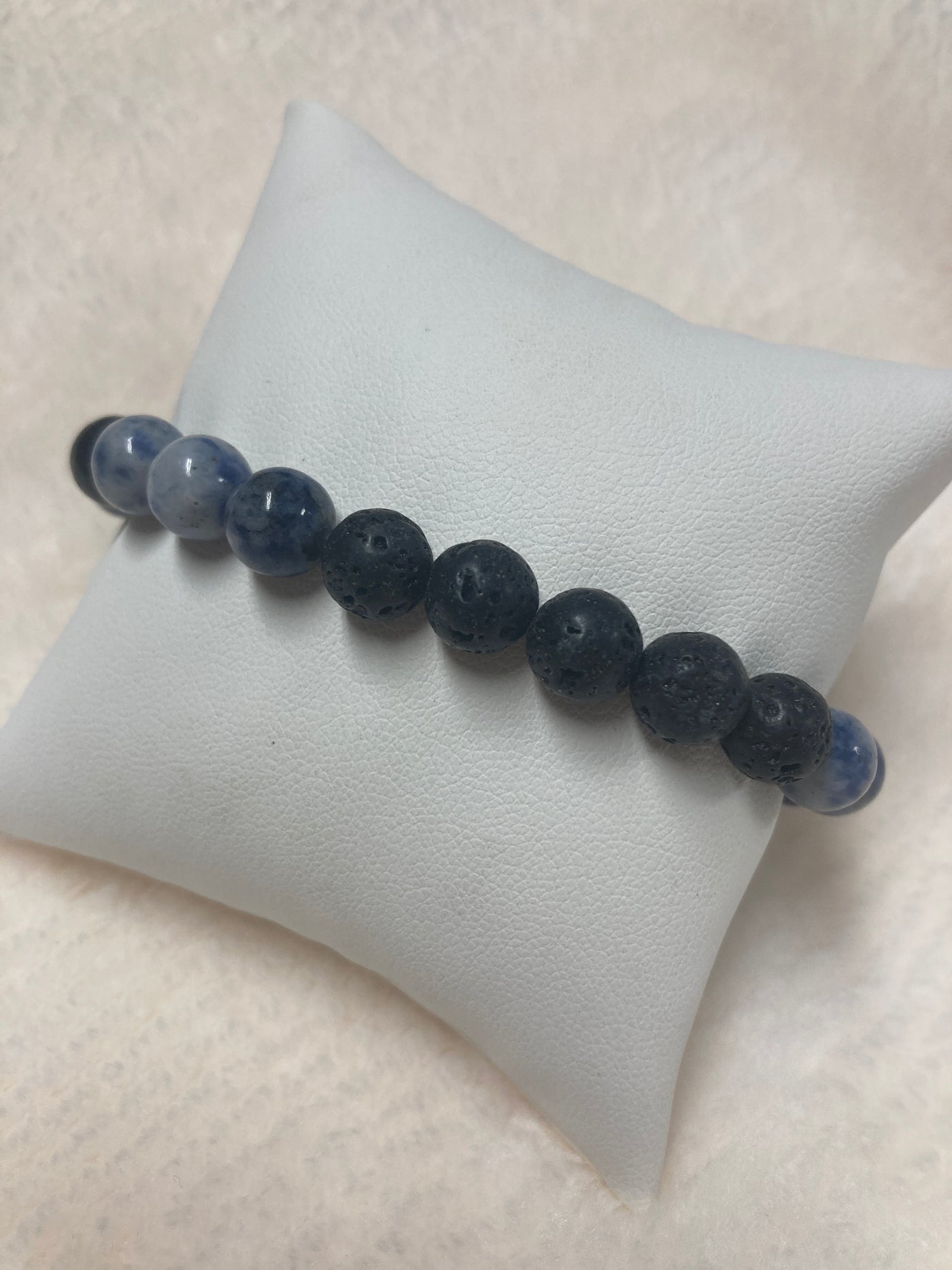 Sodalite & Lava Bracelet 8mm