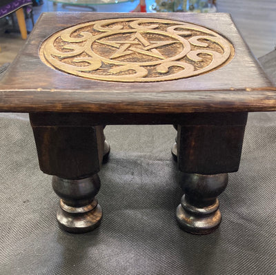 Pentagram Wood Carved Alter Table