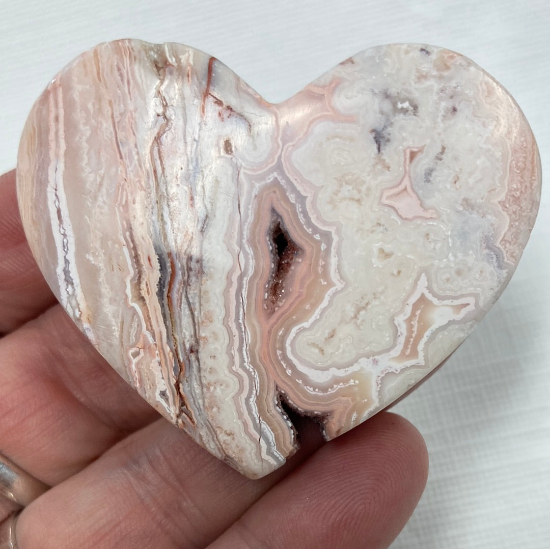 Crazy Lace Agate Heart