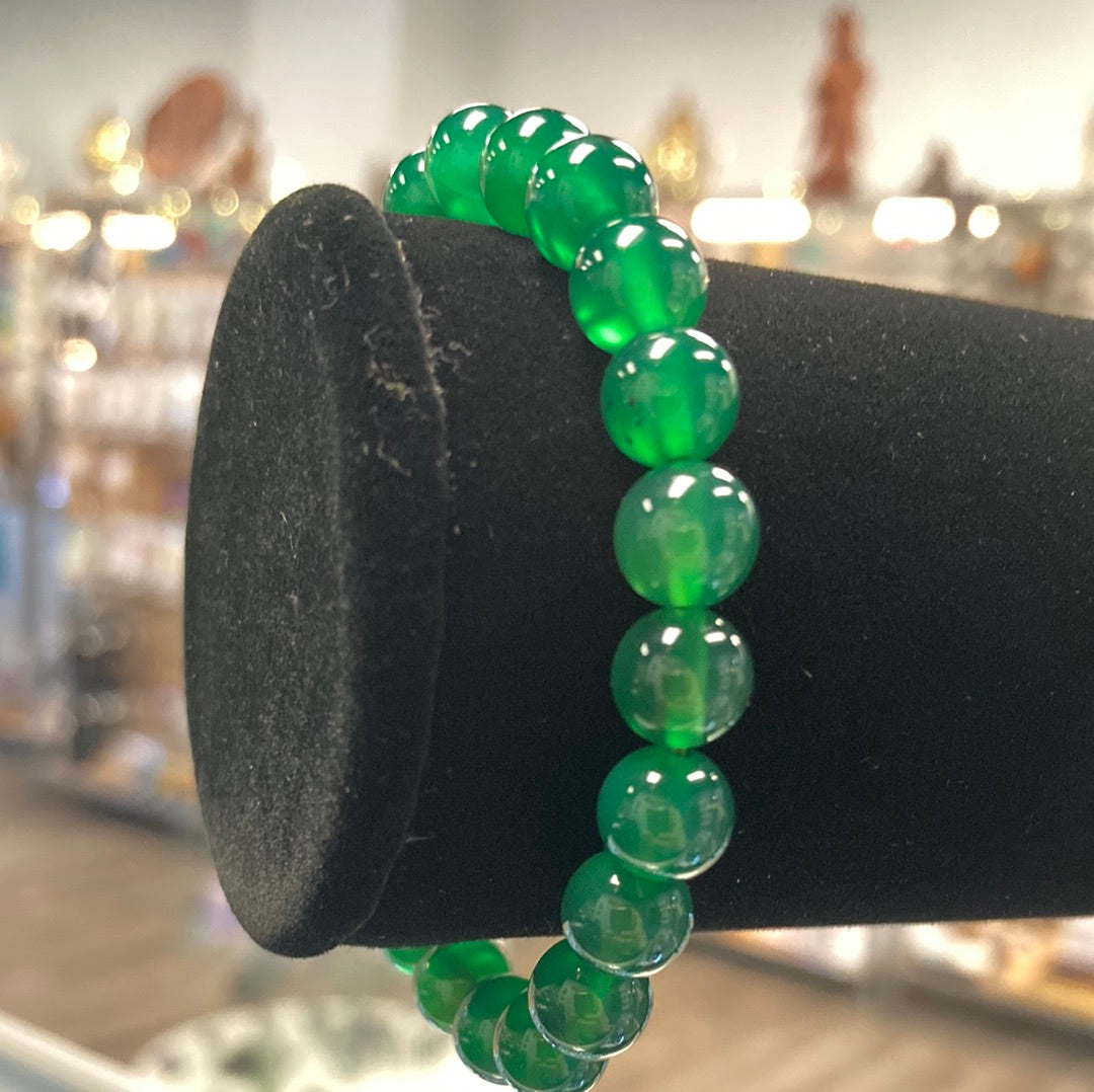 Green Agate Bracelet 8mm