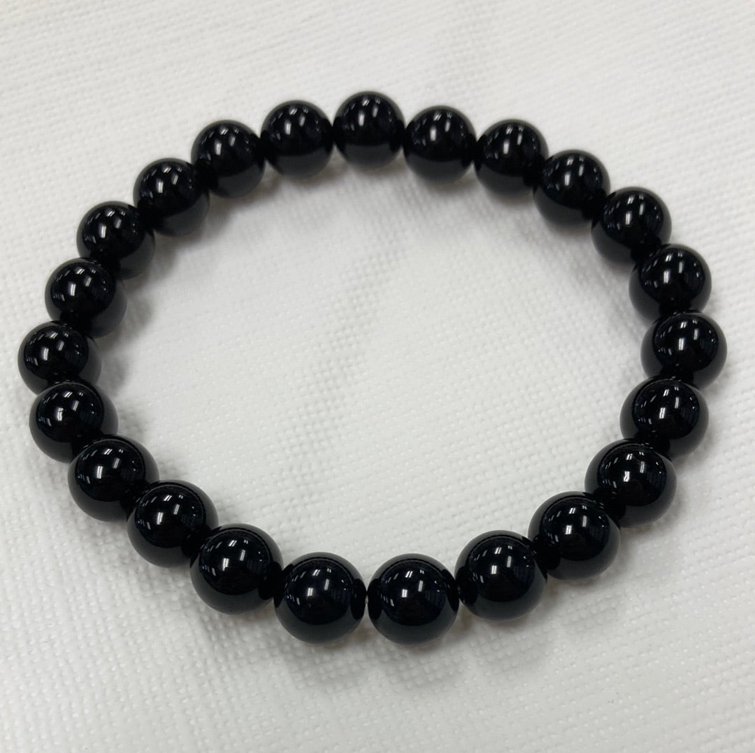 Black Obsidian Bracelets 8mm- Protection