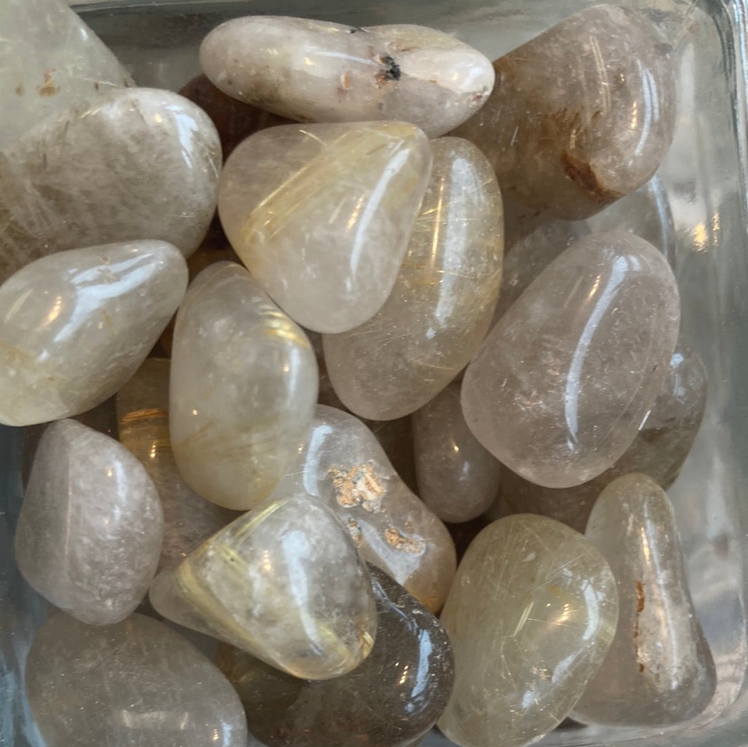 Rutilated Quartz - Tumbled