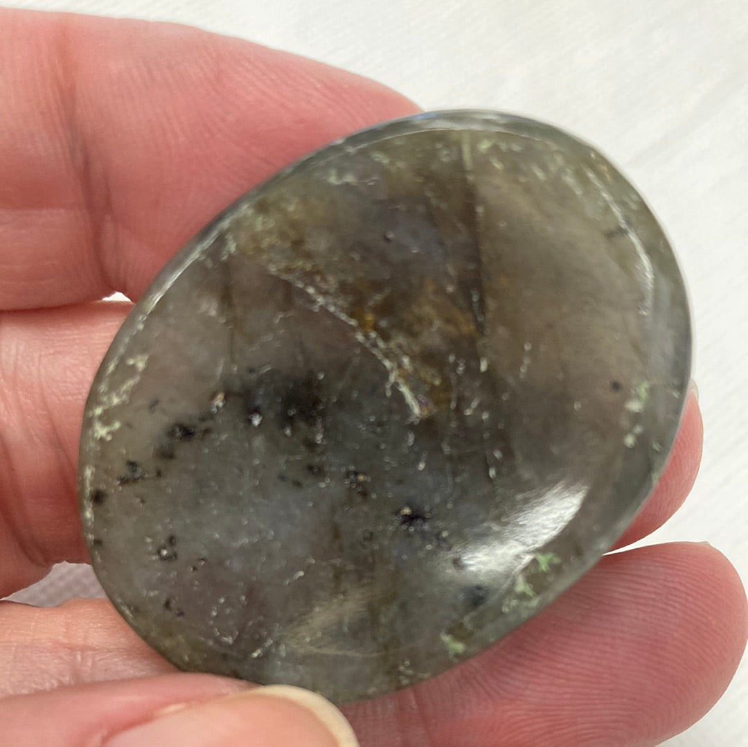 Labradorite Worry/Calming Stone 1.65"