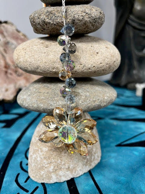 Crystal Flower Suncatcher