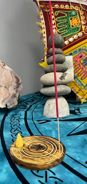 Hamsa Round Incense/Cone Ash Catcher