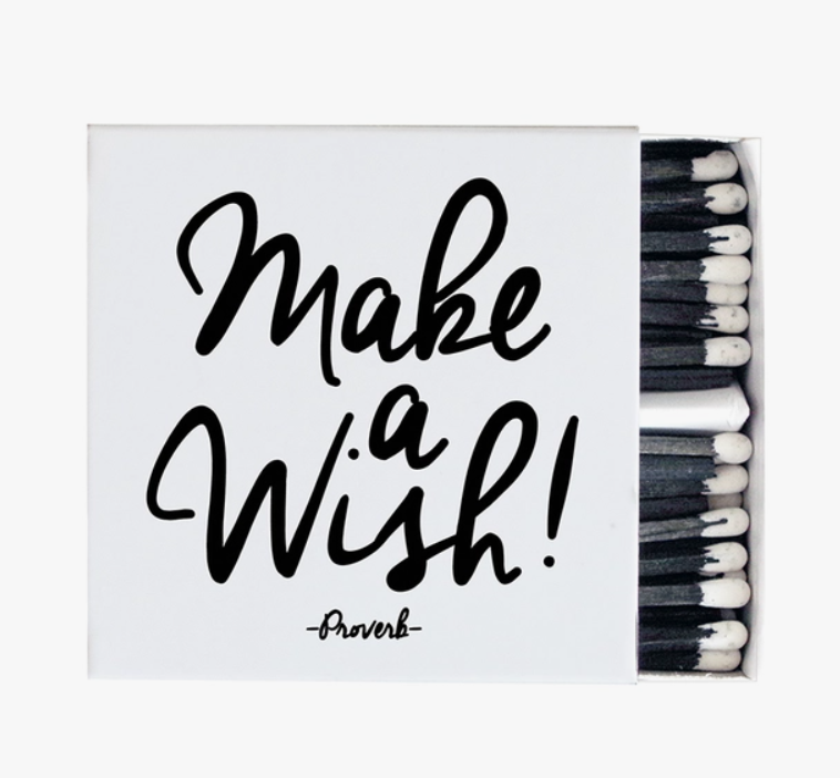 Make A Wish! -Proverb-Matchbox 2 3/8"L