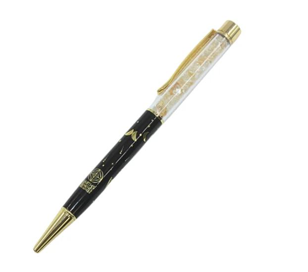 Moon Phase Pen w/ Citrine Crystals