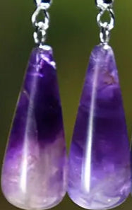 Amethyst Natural Stone Dangle Earrings