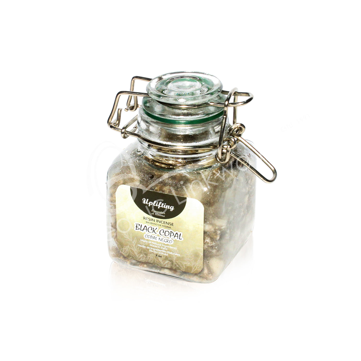 Black Copal Resin Incense – 3 OZ Glass Jar