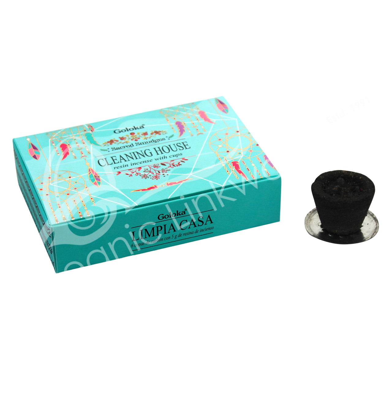 Cleaning House Resin Incense - Sambrani Cups (6 pieces)