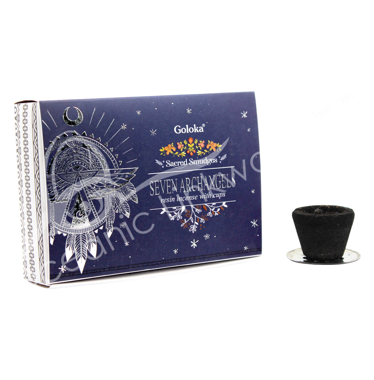 Seven Archangels Resin Incense - Sambrani Cups (6 pieces)