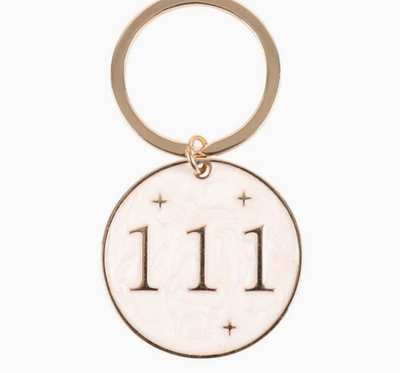 "111" Angel Number Numerology Keyring