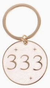 "333" Angel Number Numerology Keyring