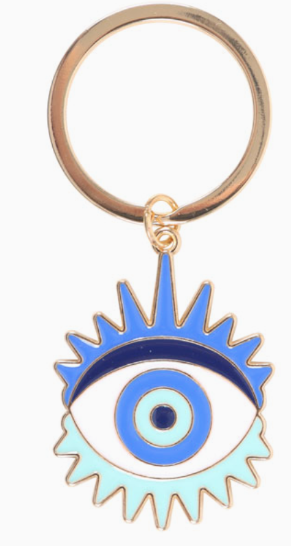 All Seeing Evil Eye Enamel Keyring