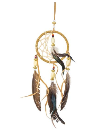 12.5" Dreamcatcher Twine Wrapped Rustic Moon