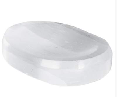 1.5" Selenite Worry Stone Cleansing Charging