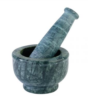 4" Green Marble Mortar and Pestle Set